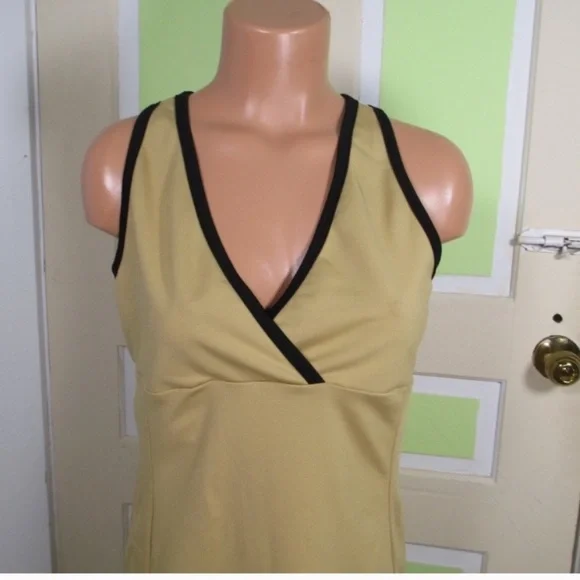 balle de match | Dresses | Balle De Match Bdm Gold Tennis Dress With Ombr Back Straps V Neck Size Large | Poshmark balle de match | Dresses | Balle De Match Bdm Gold Tennis Dress With Ombr Back Straps V Neck Size Large | Poshmark